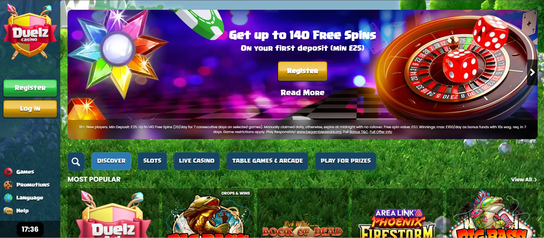 Duelz online casino